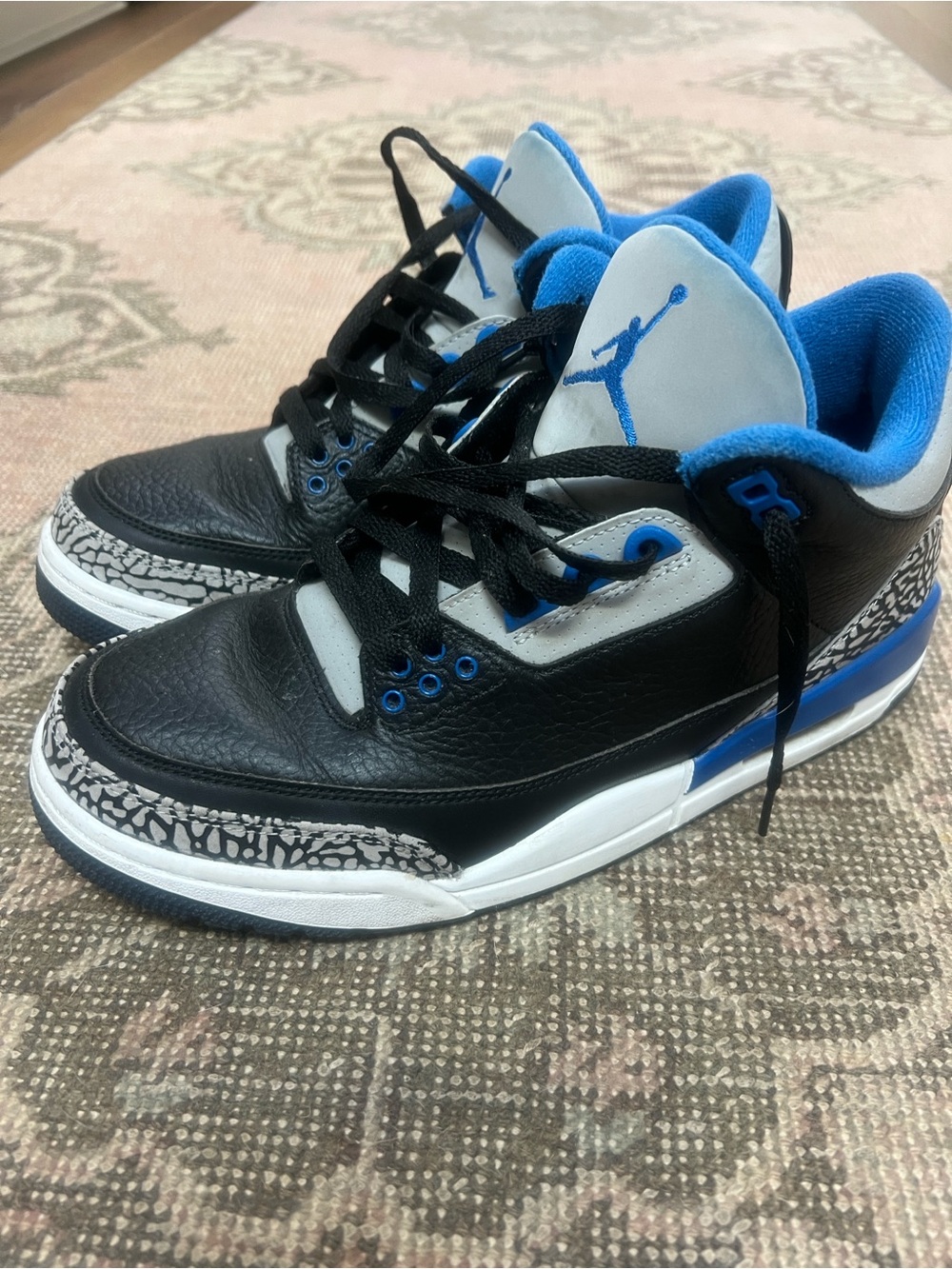 Nike Air Jordan 3 Retro Sport Blue Men’s Size 8.5 Sneakers NEW !!! - Picture 6 of 8